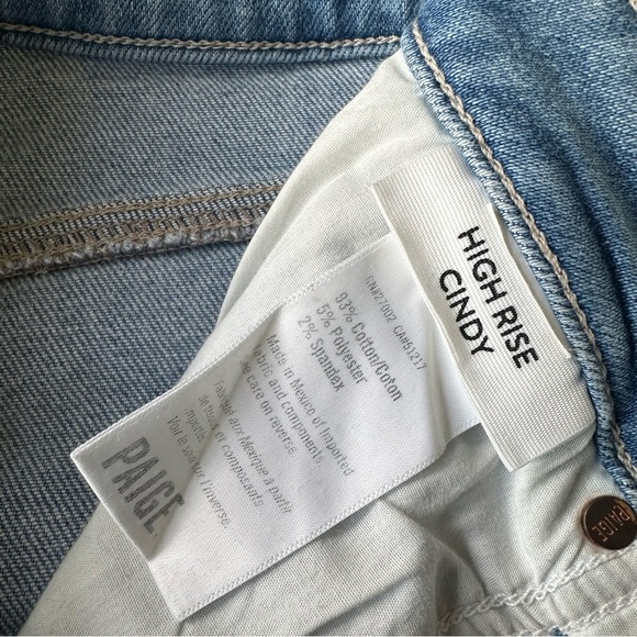 Paige High Rise Cindy Jeans Lovesong Distressed Tuned Hem Sz 26 - Picture 9 of 13